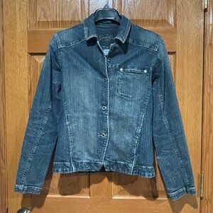 SILVER JEANS CO Women's M Blue Denim Button Jean Jacket